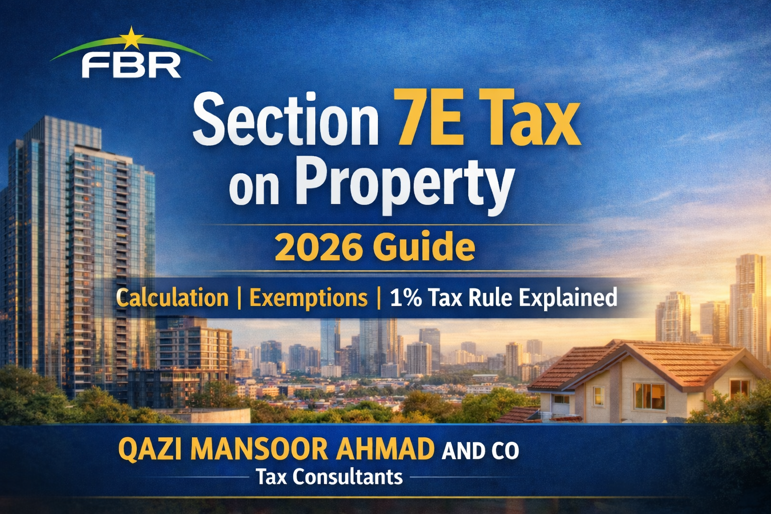 TAX IMAGE Section 7E Tax on Property in Pakistan – Complete Guide 2026